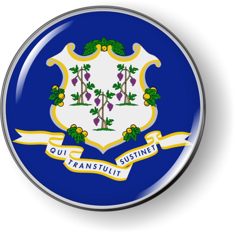 Connecticut - State Flag Emblem